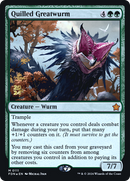 Quilled Greatwurm (PRE-111S) [Foundations Promos] Foil