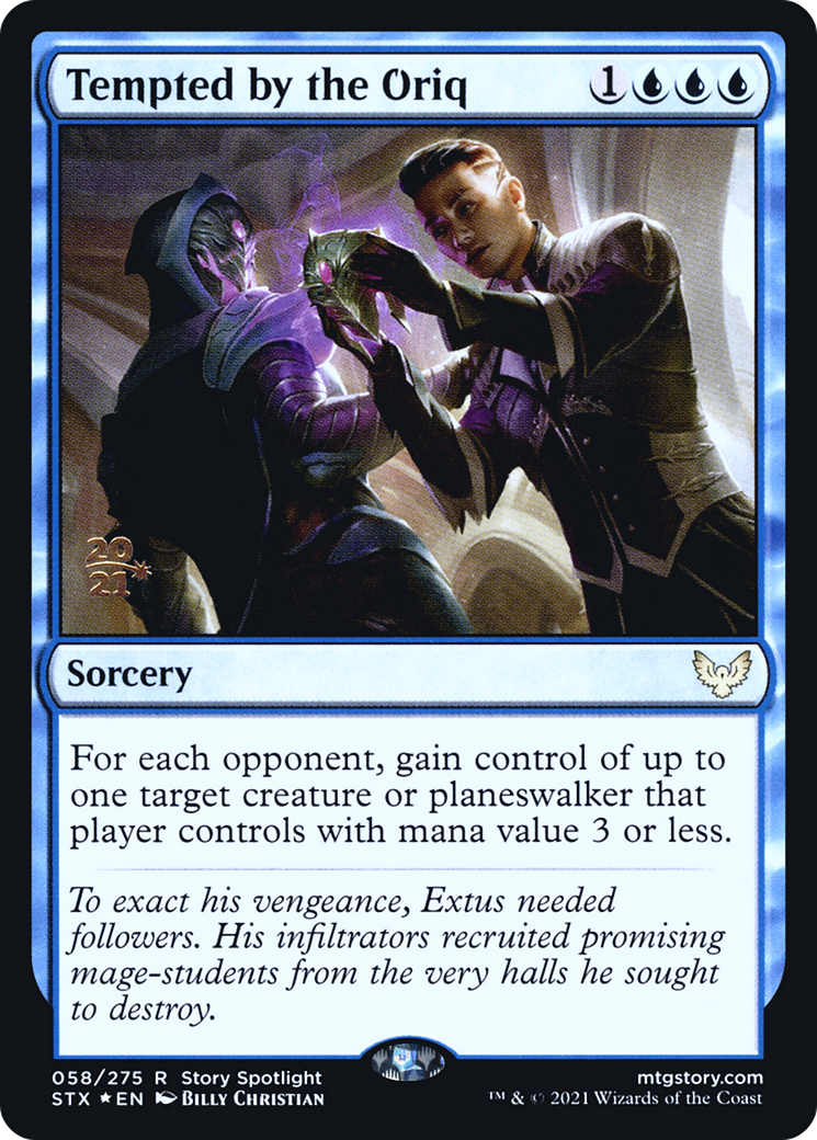 Tempted by the Oriq (PRE-58S) [Strixhaven: School of Mages Promos] Foil