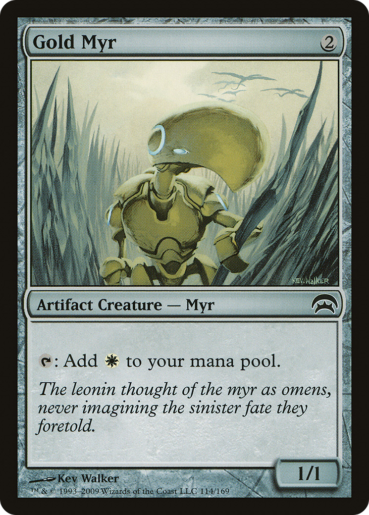 Gold Myr (HOP-114) [Planechase]
