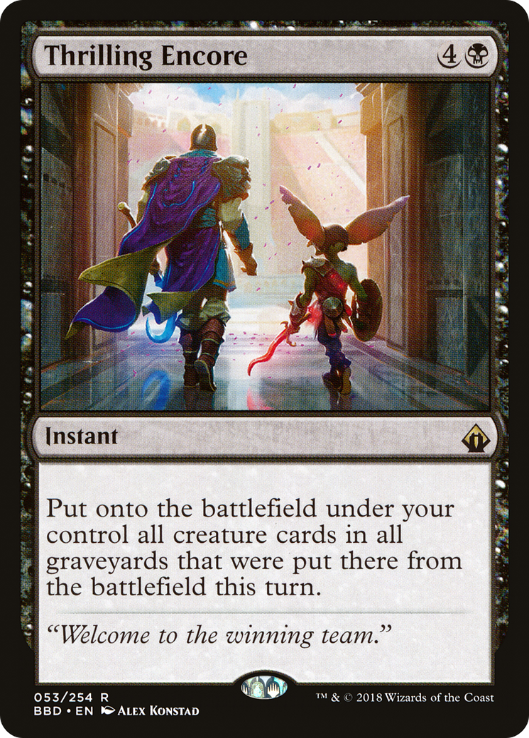 Thrilling Encore (BBD-053) [Battlebond] Foil
