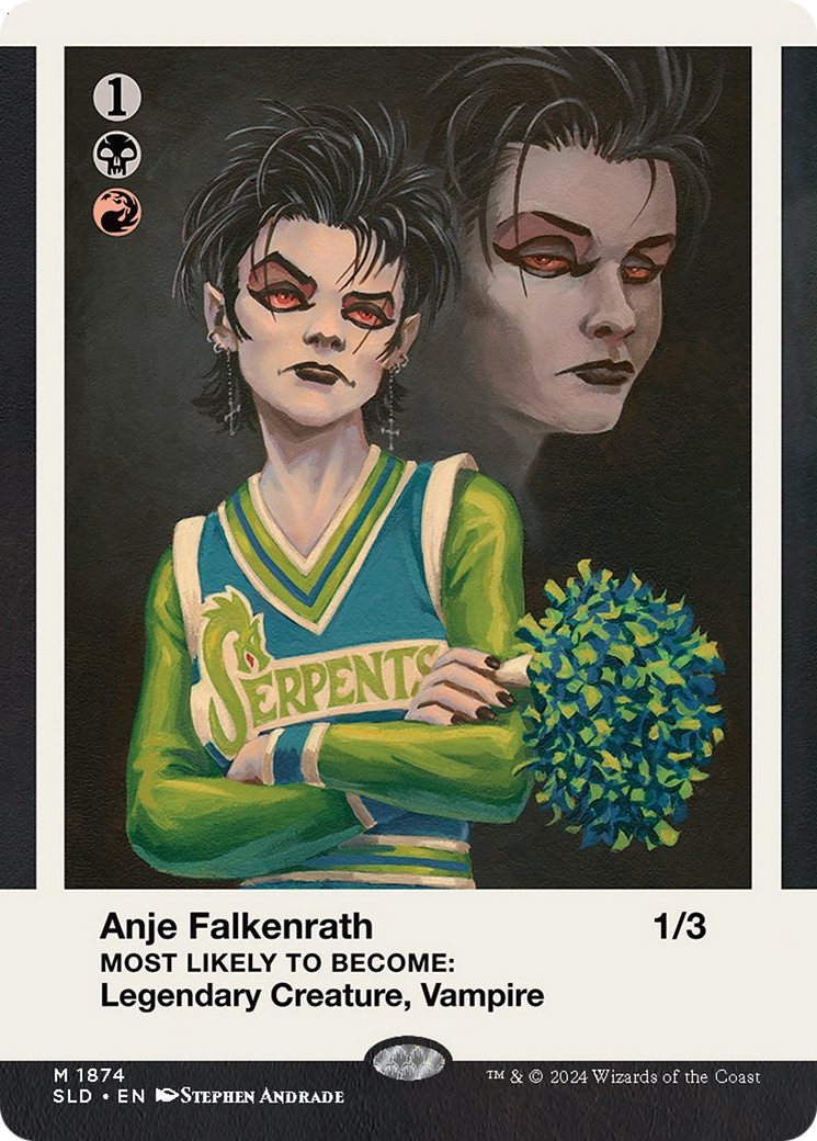 Anje Falkenrath // Anje Falkenrath (SLD-1874) [Secret Lair Drop] (Borderless) Foil