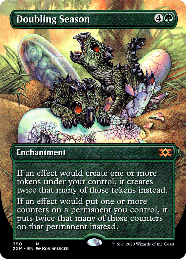 Doubling Season (2XM-350) [Double Masters] (Borderless) Foil