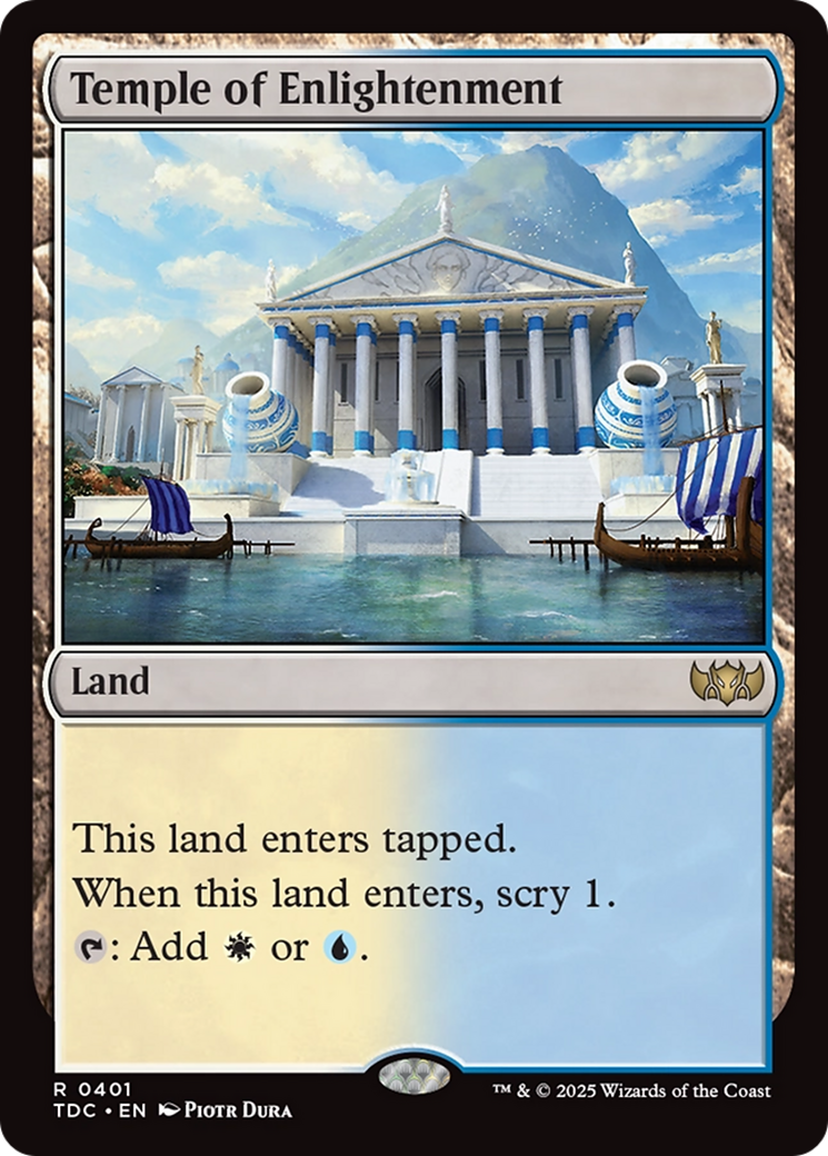 Temple of Enlightenment (TDC-401) [Commander: Tarkir: Dragonstorm]