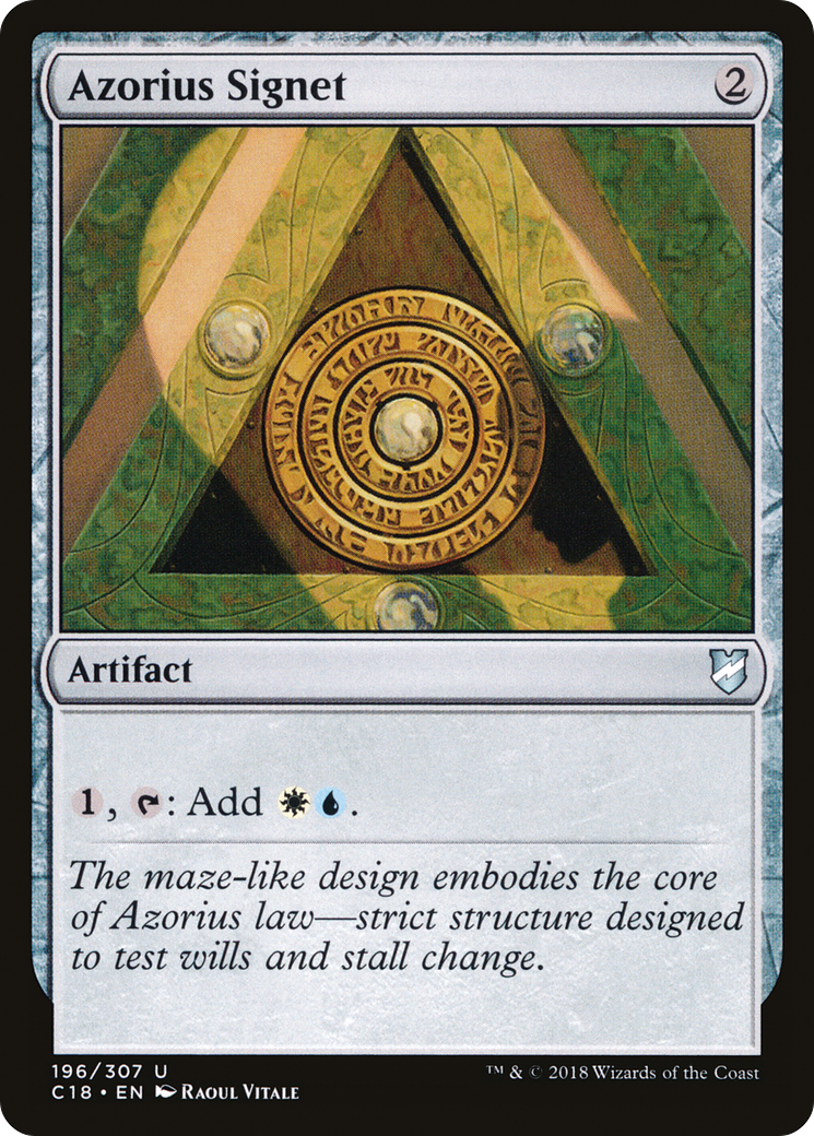 Azorius Signet (C18-196) [Commander 2018]