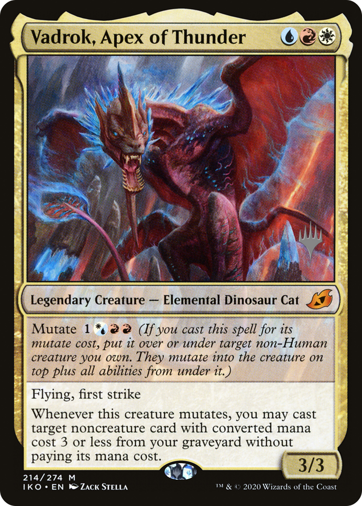 Vadrok, Apex of Thunder (PPIKO-214P) [Promo Pack: Ikoria: Lair of Behemoths Promos]