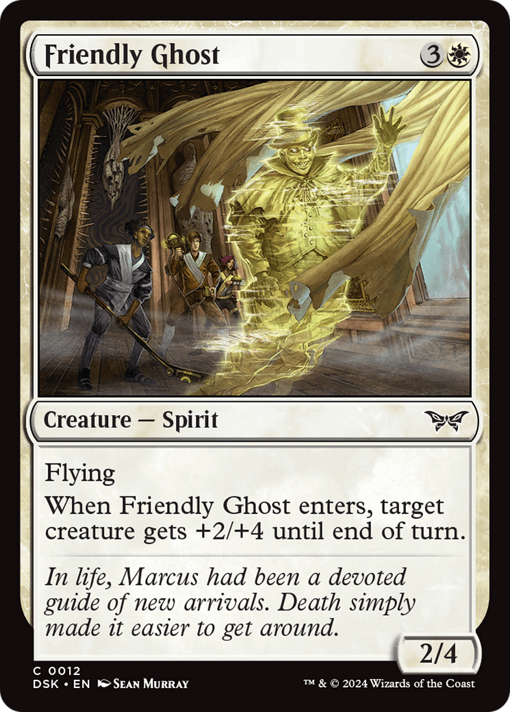 Friendly Ghost (DSK-012) [Duskmourn: House of Horror] Foil
