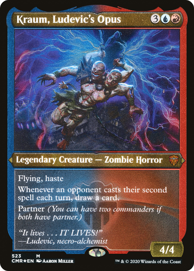 Kraum, Ludevic's Opus (CMR-523) [Commander Legends] Etched Foil