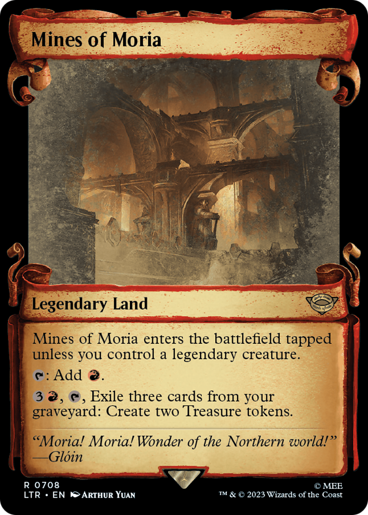 Mines of Moria (LTR-708) [The Lord of the Rings: Tales of Middle-earth]: (Showcase) Foil