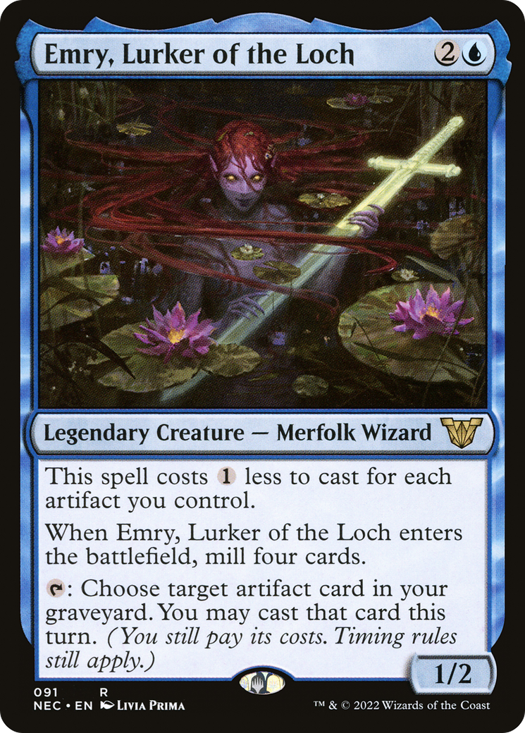 Emry, Lurker of the Loch (NEC-091) [Neon Dynasty Commander]
