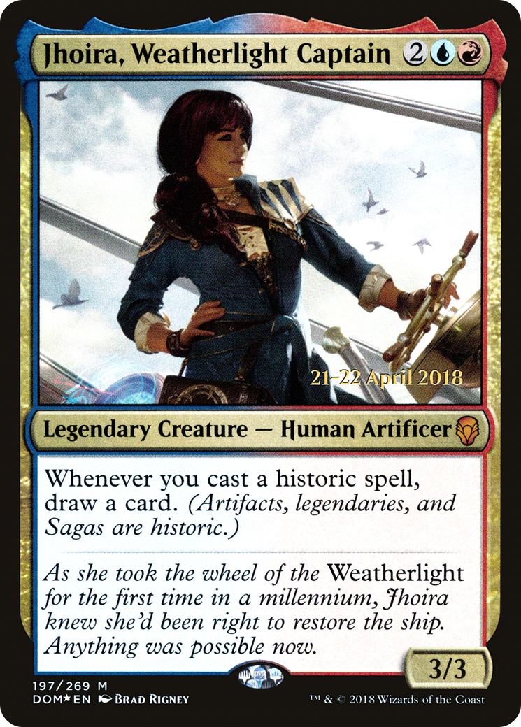Jhoira, Weatherlight Captain (PRE-197S) [Dominaria Promos] Foil