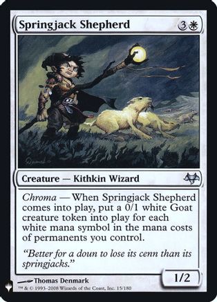 Springjack Shepherd [The List] Foil