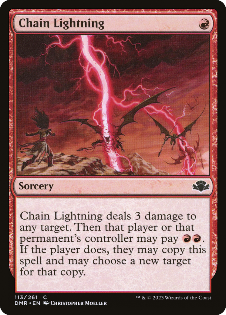 Chain Lightning (DMR-113) [Dominaria Remastered]
