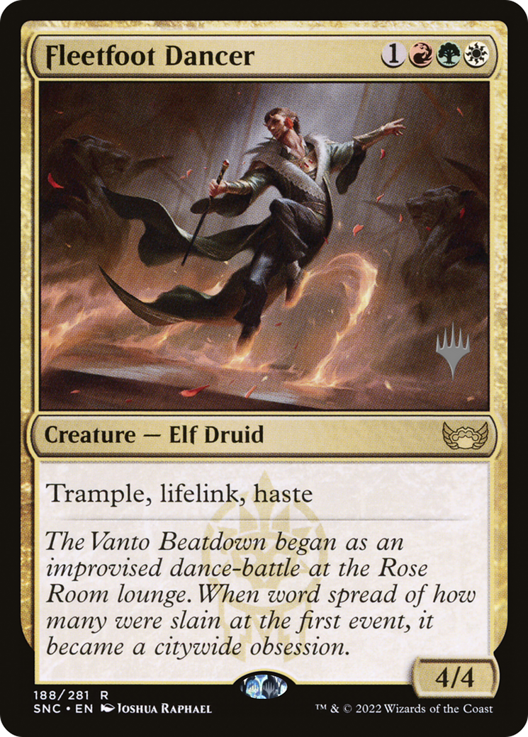 Fleetfoot Dancer (PPSNC-188P) [Streets of New Capenna Promos]