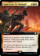Taunt from the Rampart (LTC-151) [Tales of Middle-earth Commander]: (Extended Art)