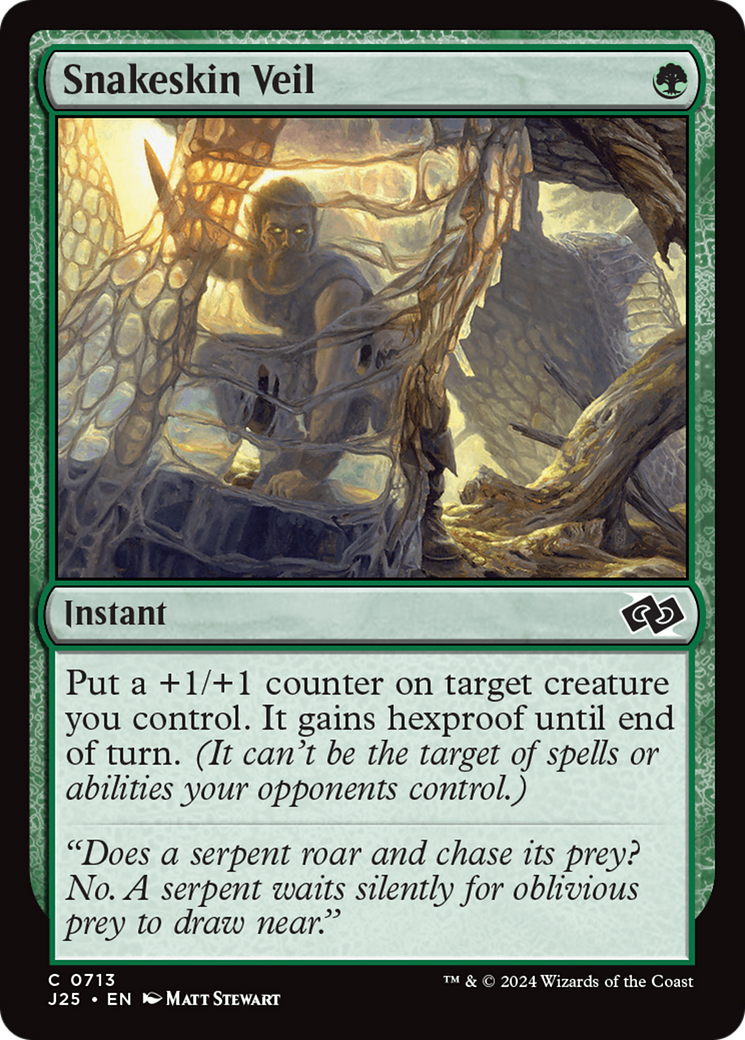 Snakeskin Veil (J25-713) [Foundations Jumpstart]