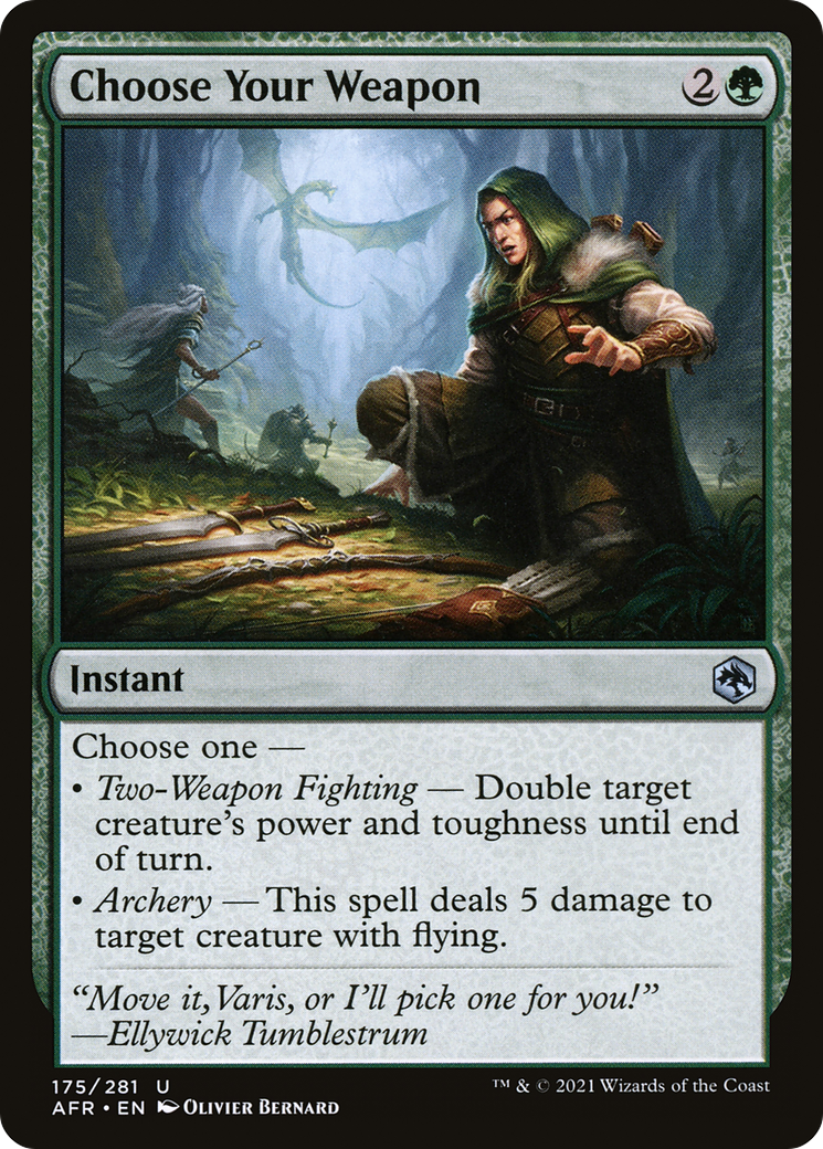 Choose Your Weapon (AFR-175) [Adventures in the Forgotten Realms]