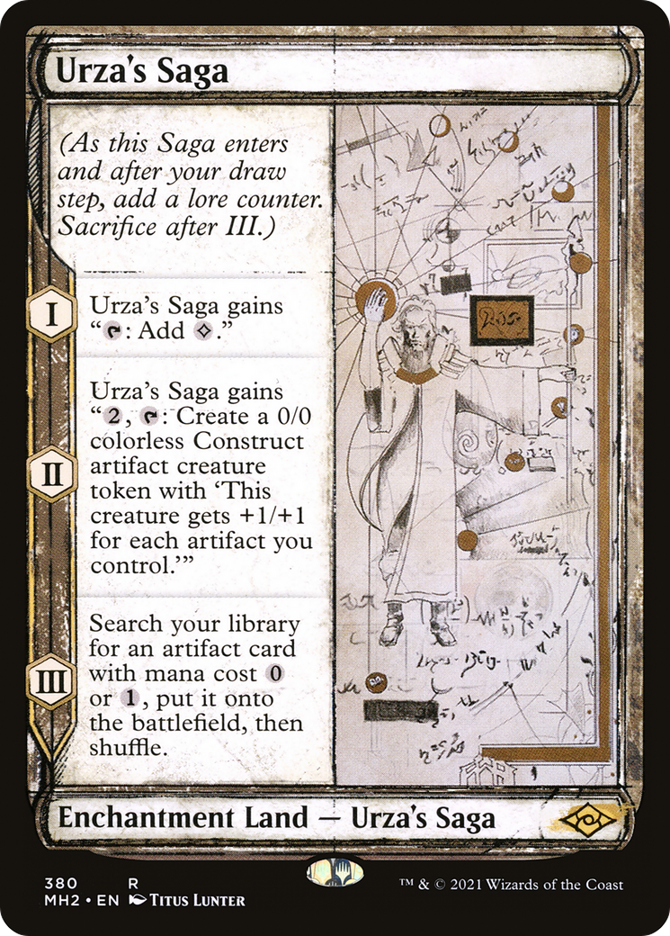 Urza's Saga (MH2-380) [Modern Horizons 2]: (Showcase) Foil