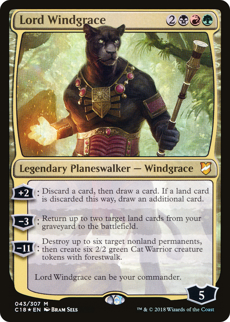 Lord Windgrace (C18-043) [Commander 2018] Foil