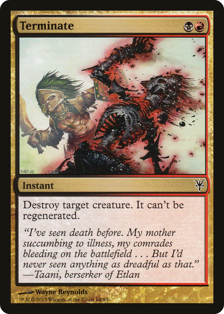Terminate (DDK-064) [Duel Decks: Sorin vs. Tibalt]
