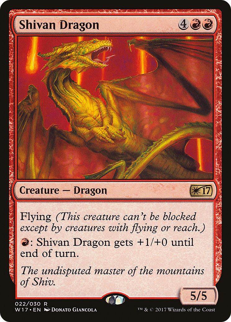 Shivan Dragon (W17-022) [Welcome Deck 2017]