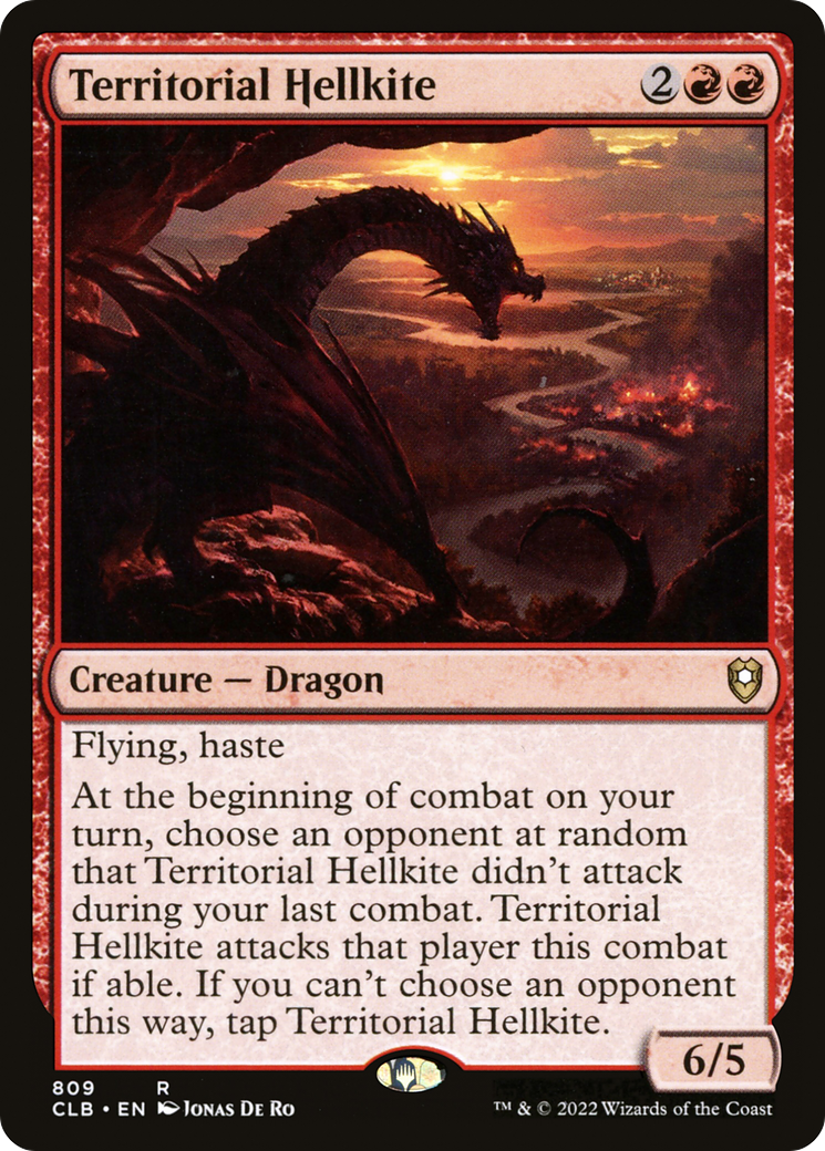 Territorial Hellkite (CLB-809) [Commander Legends: Battle for Baldur's Gate]