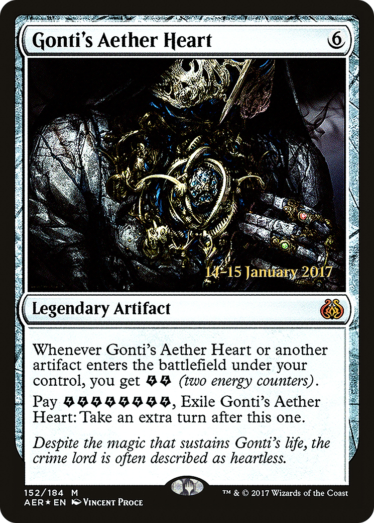 Gonti's Aether Heart (PRE-152S) [Aether Revolt Promos] Foil