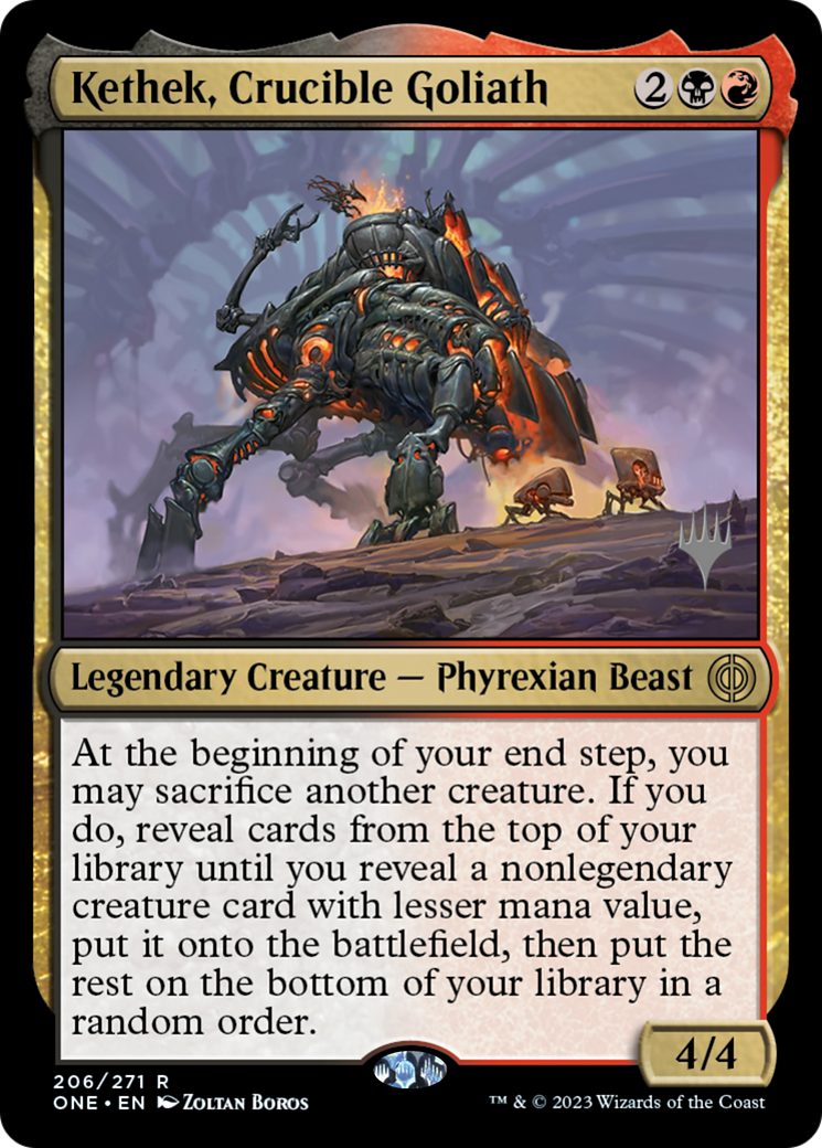 Kethek, Crucible Goliath (PPONE-206P) [Phyrexia: All Will Be One Promos]