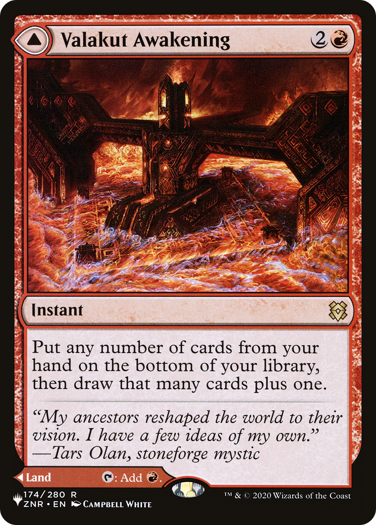 Valakut Awakening // Valakut Stoneforge (LIST-ZNR-174) [The List]