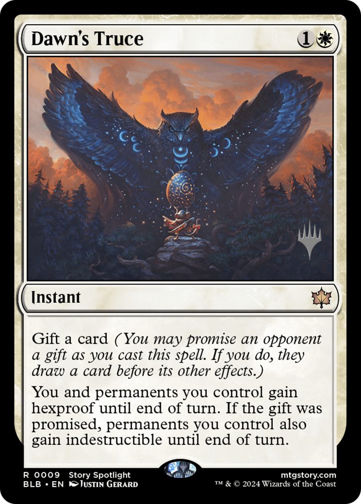 Dawn's Truce (PPBLB-09P) [Bloomburrow Promos] Foil