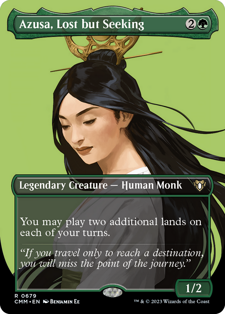 Azusa, Lost but Seeking (CMM-679) [Commander Masters] (Borderless)