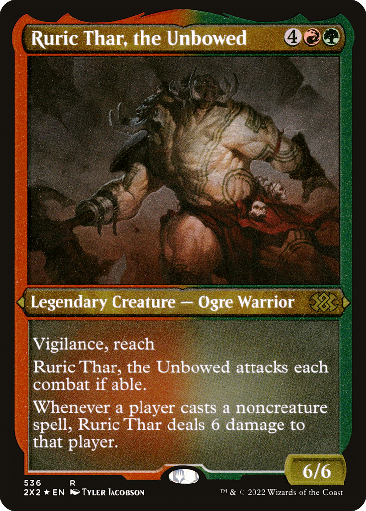 Ruric Thar, the Unbowed (Foil Etched) (2X2-536) [Double Masters 2022] Foil