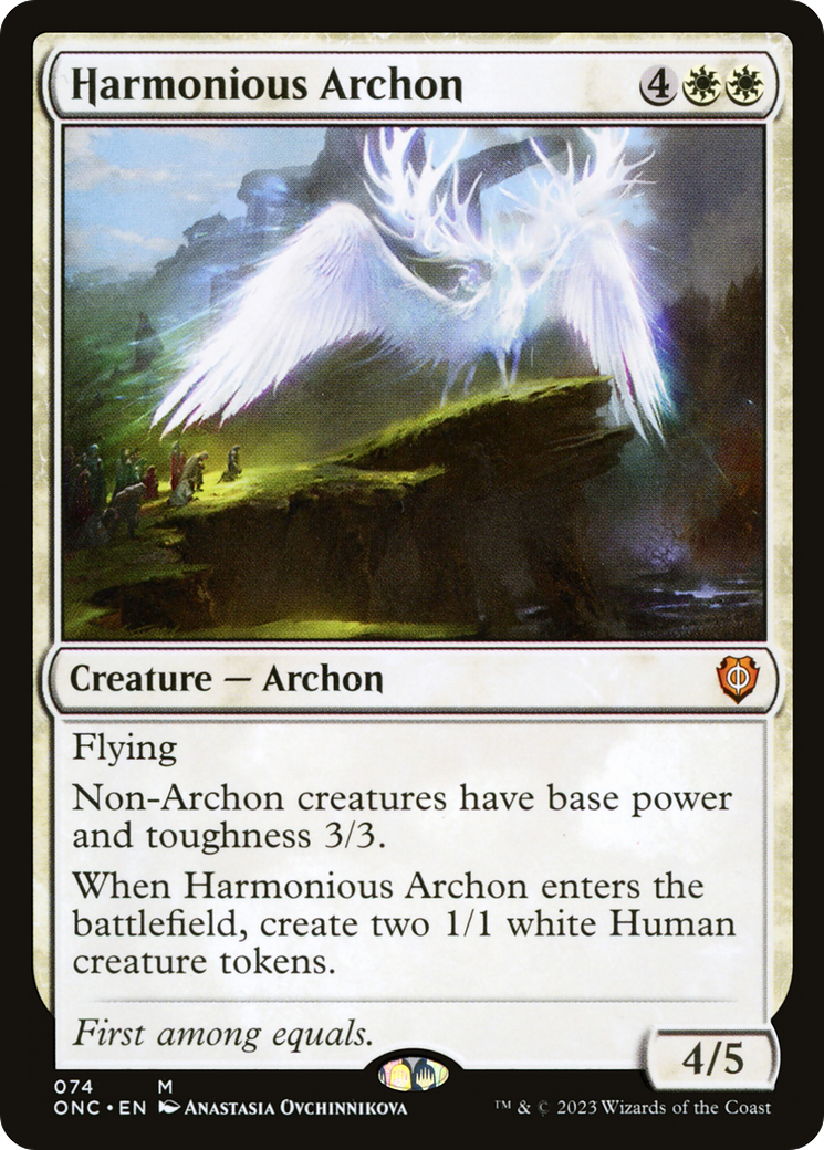 Harmonious Archon (ONC-074) [Phyrexia: All Will Be One Commander]
