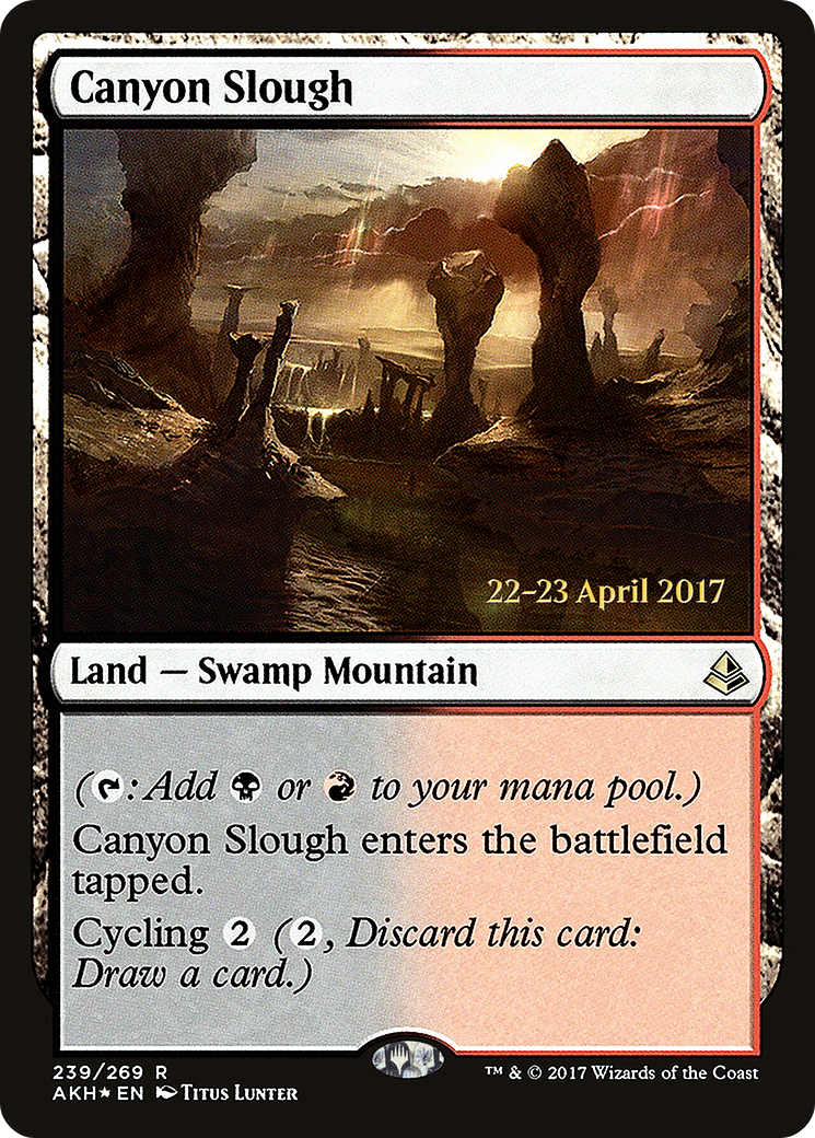 Canyon Slough (PRE-239S) [Amonkhet Promos] Foil