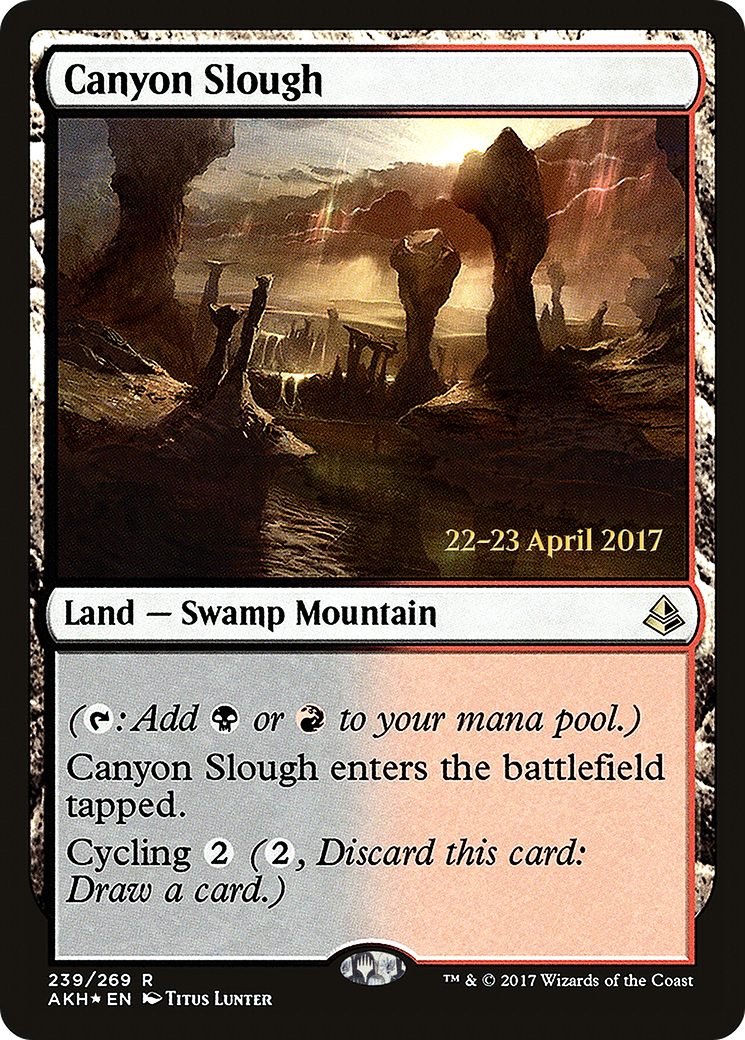 Canyon Slough (PRE-239S) [Amonkhet Promos] Foil