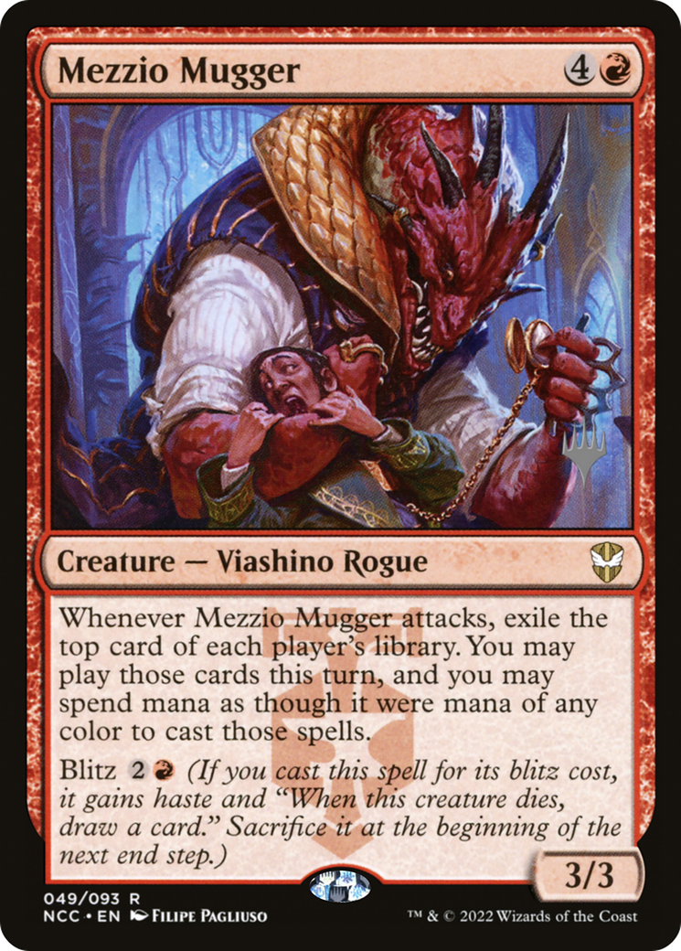 Mezzio Mugger (PPSNC-049) [Promo Pack: New Capenna Commander Promos] Foil