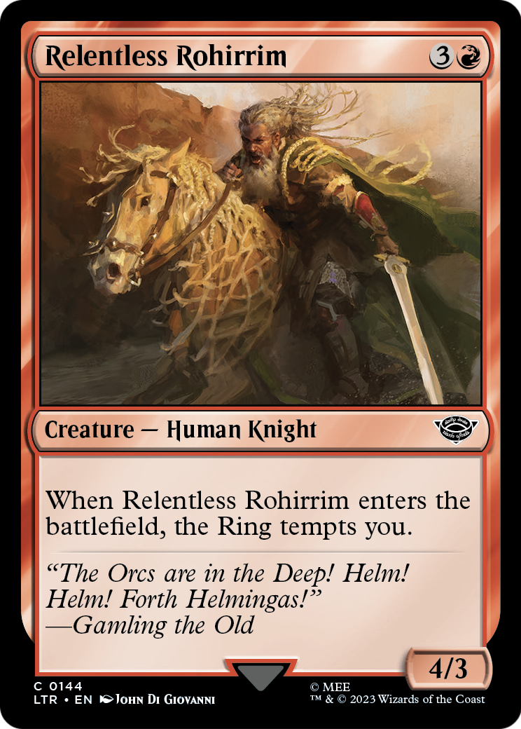 Relentless Rohirrim (LTR-144) [The Lord of the Rings: Tales of Middle-earth]