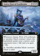 Ayara, First of Locthwain (ELD-350) [Throne of Eldraine]: (Extended Art) Foil