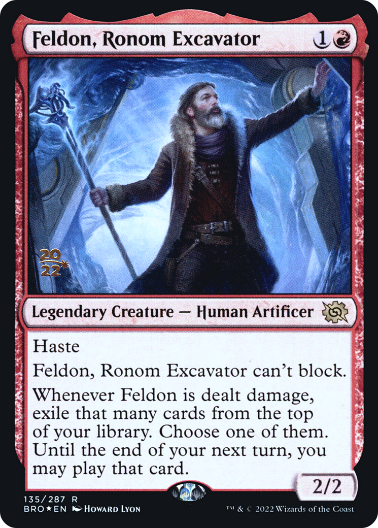 Feldon, Ronom Excavator (PRE-135) [The Brothers' War Promos] Foil