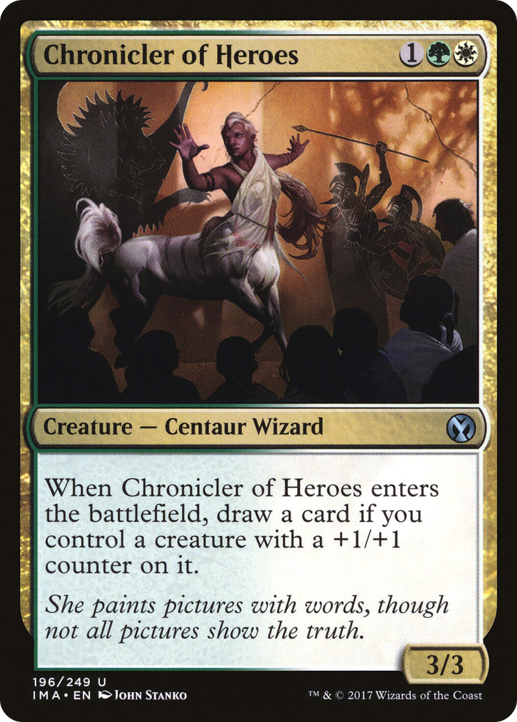 Chronicler of Heroes (IMA-196) [Iconic Masters] Foil