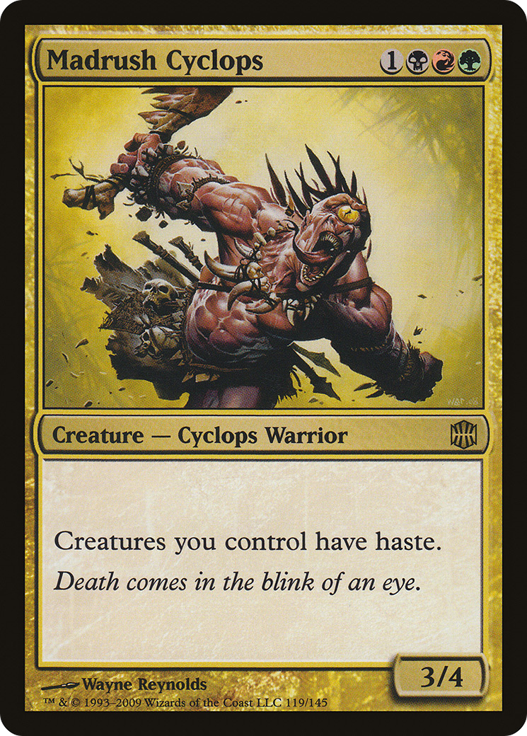 Madrush Cyclops (ARB-119) [Alara Reborn] Foil