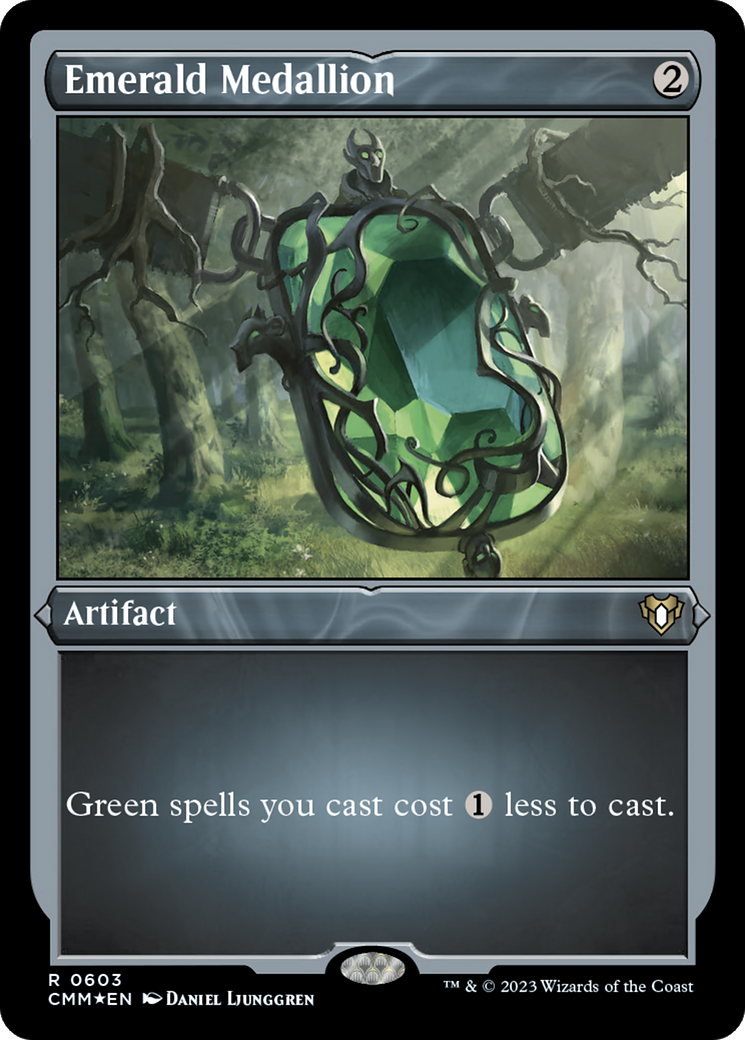 Emerald Medallion (CMM-603) [Commander Masters] Etched Foil