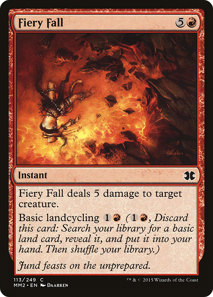 Fiery Fall (MM2-113) [Modern Masters 2015] Foil