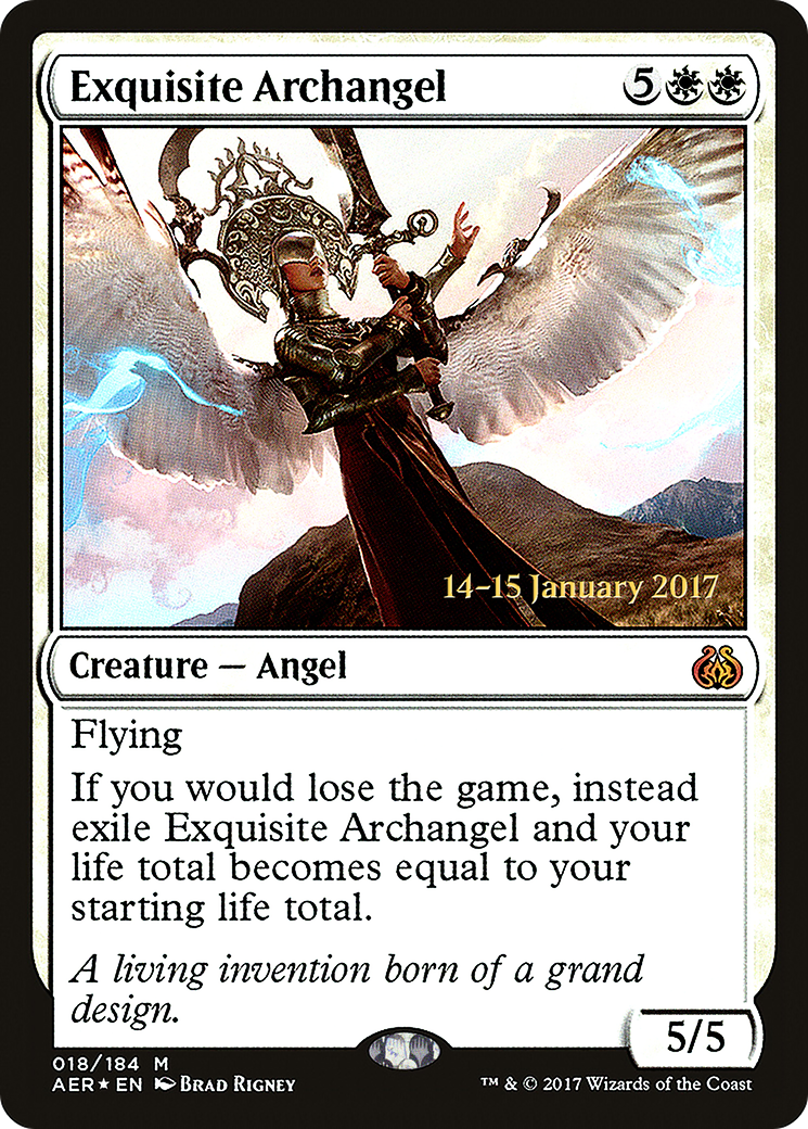 Exquisite Archangel (PRE-18S) [Aether Revolt Promos] Foil