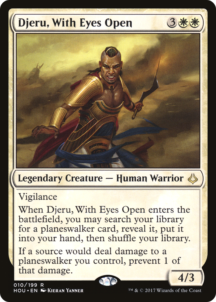 Djeru, With Eyes Open (HOU-010) [Hour of Devastation] Foil