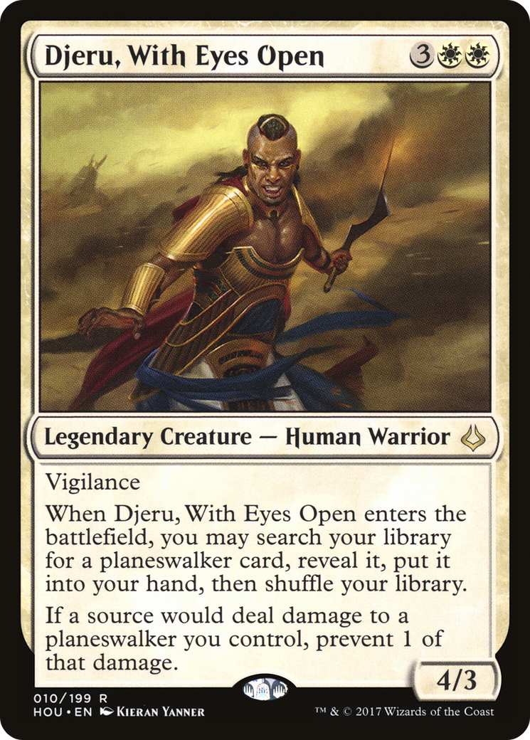 Djeru, With Eyes Open (HOU-010) [Hour of Devastation] Foil