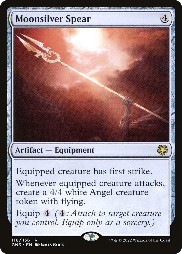 Moonsilver Spear (GN3-118) [Game Night: Free-for-All]