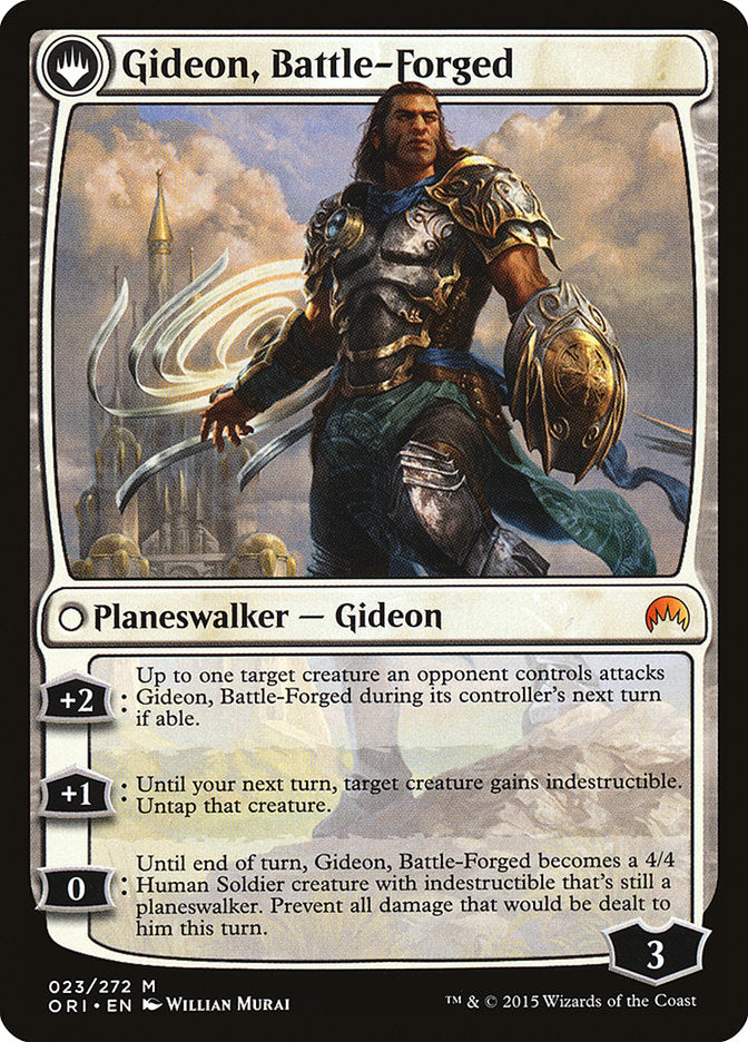 Kytheon, Hero of Akros // Gideon, Battle-Forged (ORI-023) [Magic Origins]: (originpwdfc) Foil