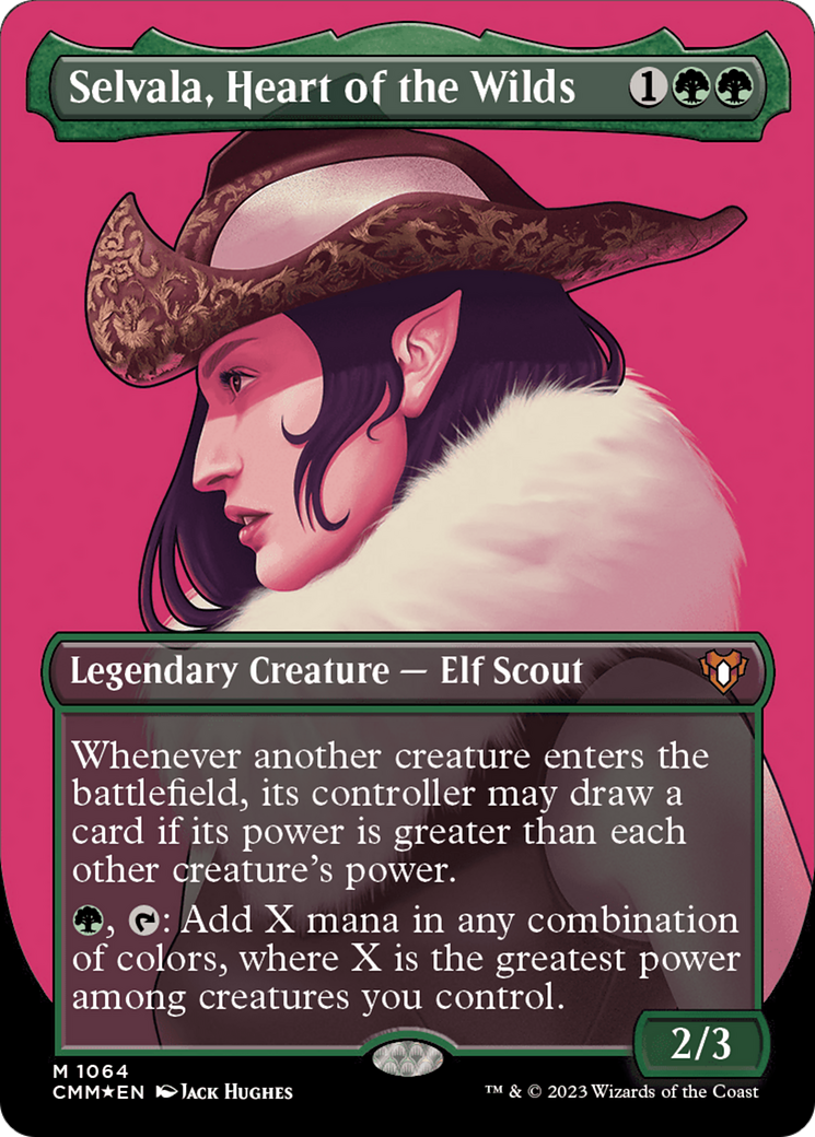 Selvala, Heart of the Wilds (CMM-1064) [Commander Masters] (Borderless) Foil