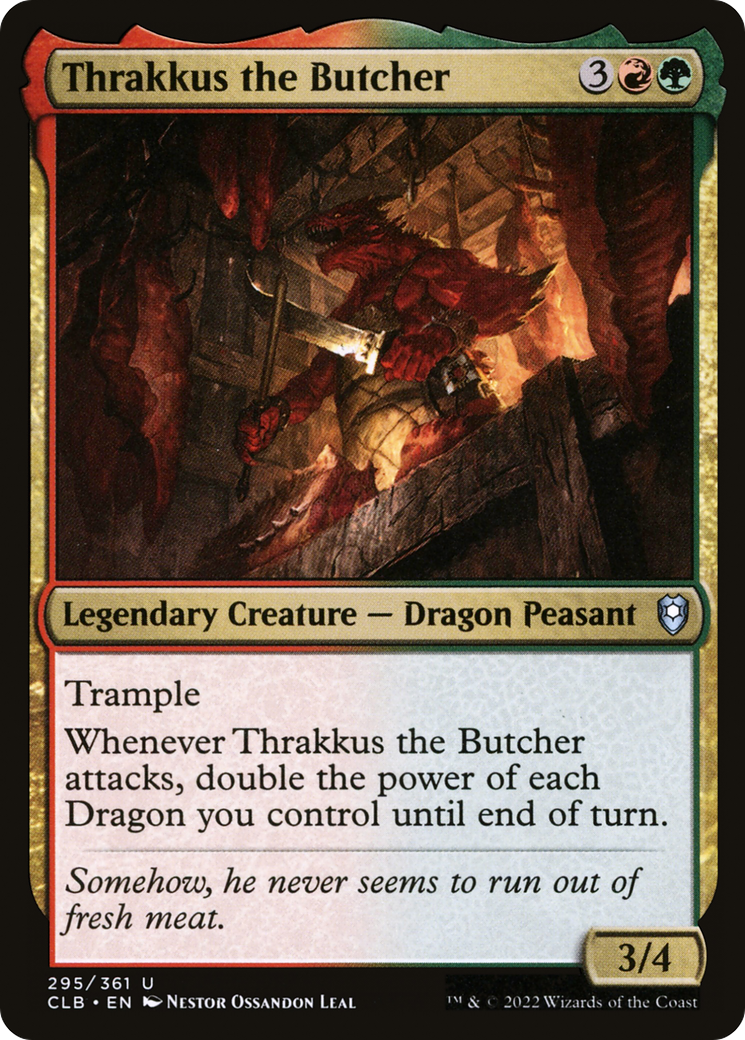 Thrakkus the Butcher (CLB-295) [Commander Legends: Battle for Baldur's Gate]