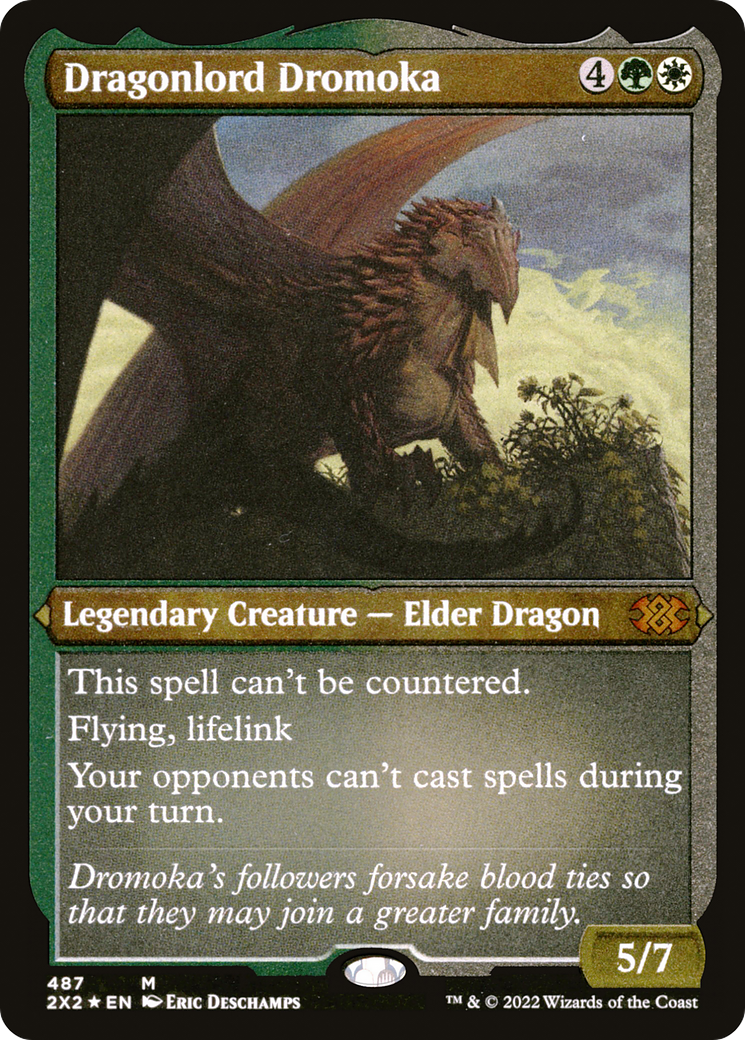 Dragonlord Dromoka (Foil Etched) (2X2-487) [Double Masters 2022] Foil